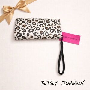 Betsey Johnson Heart Print Wristlet